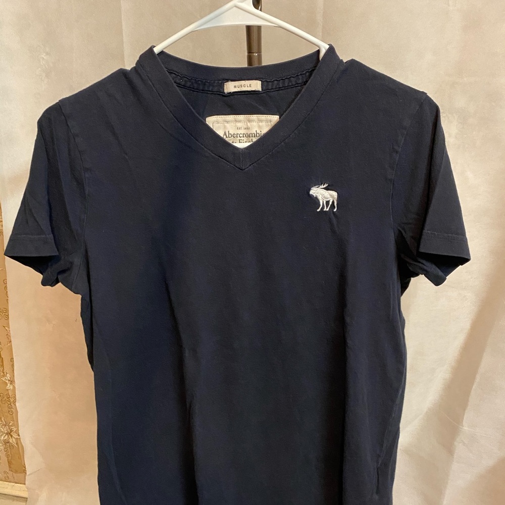 Black Abercombie & Fitch Muscle T Shirt